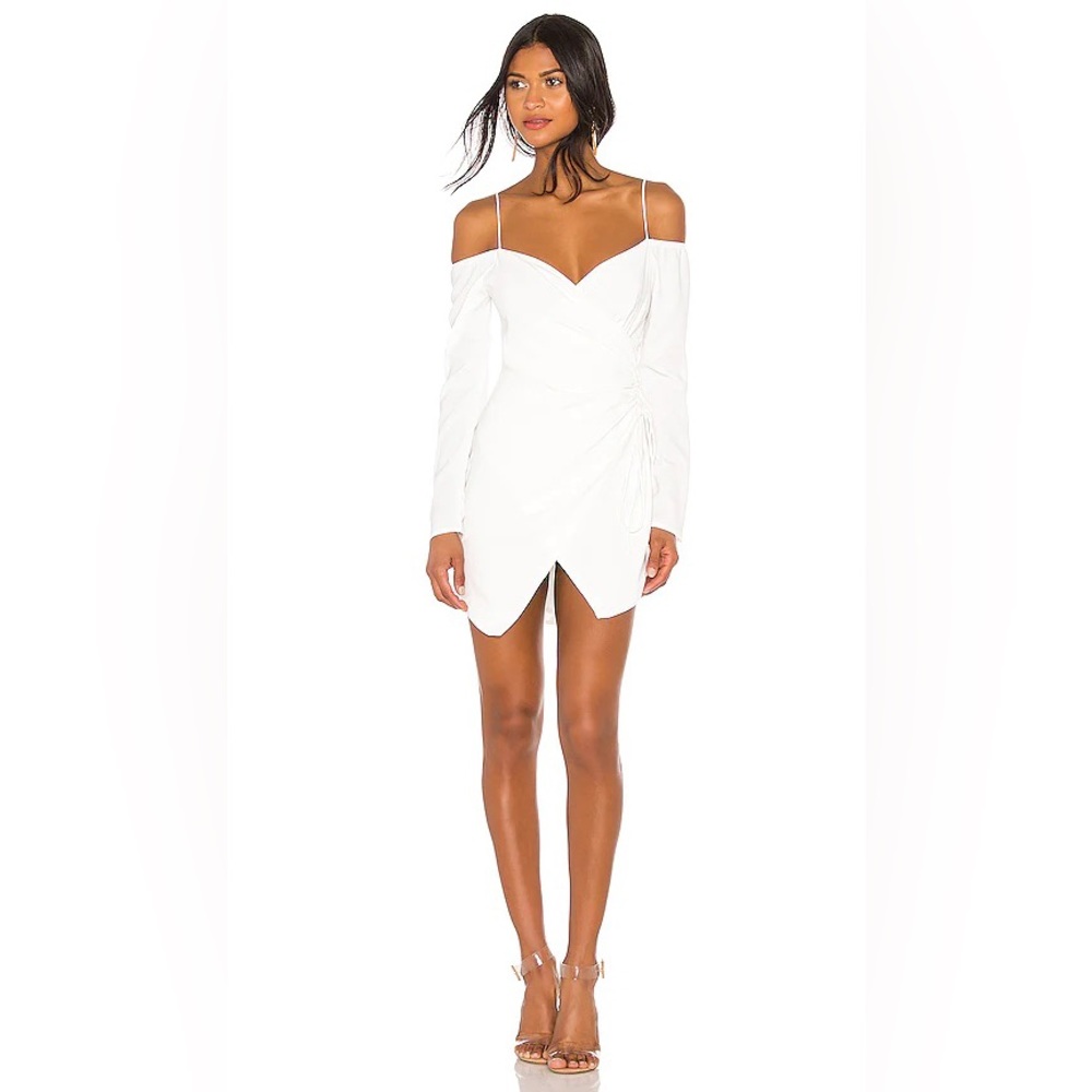 NWT Revolve Superdown Edith Wrap Dress Large White